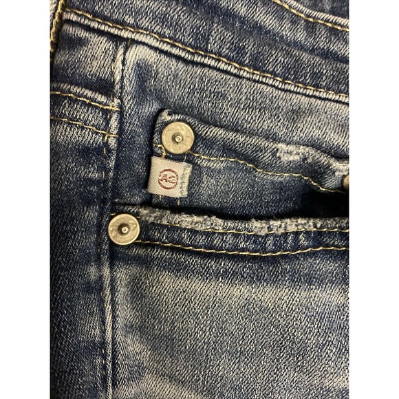 AG-ED Adriano Goldschmeid Stilt Cigarette Roll Up Jean Women's Size 25 Raw Hem - Picture 6 of 6